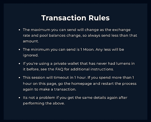 Sell Reddit Moons Transaction Rules