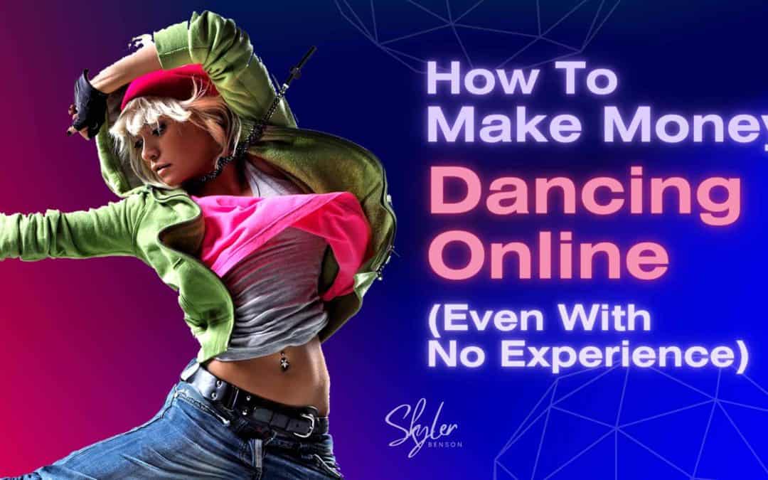 girl dancing while making money online