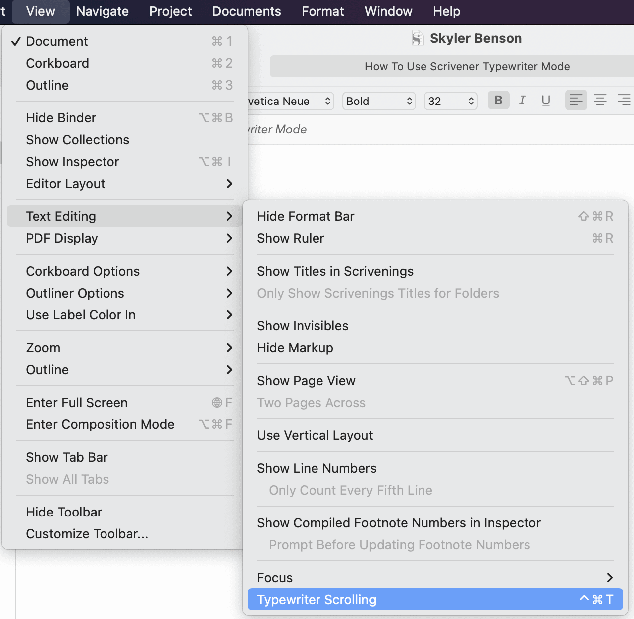 How To Use Scrivener Typewriter Mode Like A Pro - Skyler Benson