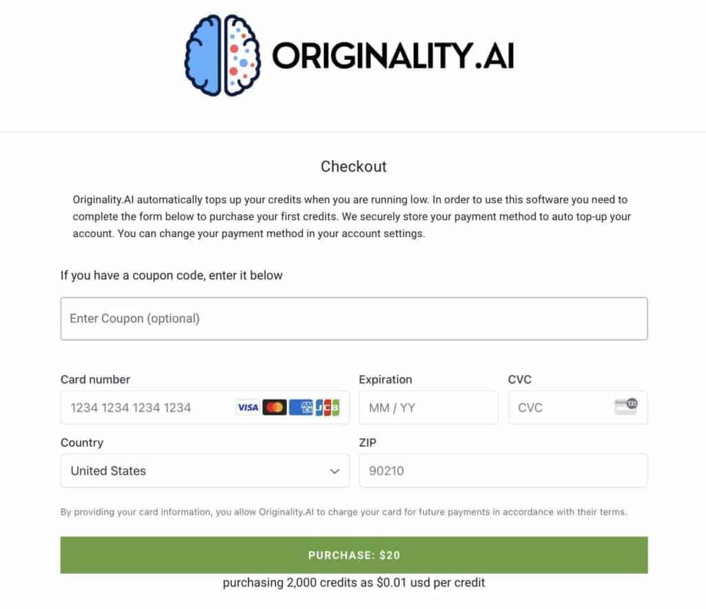 Originality.AI pricing